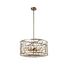 Lustre en cristal Young Lighting 1319C6 argent d'hiver 6-lumières