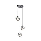 Chandelier à tige géométrique Young Lighting 1335C3 3-lumières
