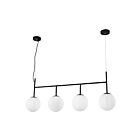 Chandelier linéaire à corde Young Lighting 1343C4 noir 4-lumières