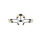 Plafonnier Young Lighting 1347FM8 noir 8-lumières