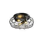 Plafonnier Young Lighting 1348FM3 noir 3-lumières