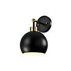 Lampe murale Young Lighting 1372WL-BK noir et or