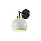Lampe murale Young Lighting 1372WL-WH noir et or