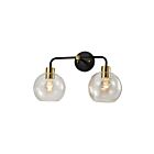 Lampe murale Young Lighting 1372WL2-CL noir et or