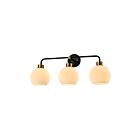 Lampe murale Young Lighting 1372WL3-FR noir et or