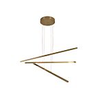 Chandelier LED à corde Young Lighting 2055C laiton vieilli 45W