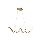 Chandelier LED à corde Young Lighting 2068C brosse d'or 30W