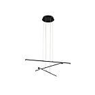 Lustre LED Young Lighting 2083C3 54W 3 lumières sable noir