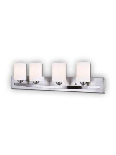 Canarm Vanity 4 Light Brushed Pewter Wall Light IVL370A04BPT (fixturewshade)