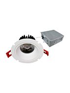 Encastré LED mince regressé température CCT au choix 4" Ortech SLIM-RG4-5CCT 15W Blanc