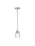 Mini Suspendu Savoy House Essentials Calhoun 7-1026-1-Sn 1 Lumière 60W Nickel Satiné